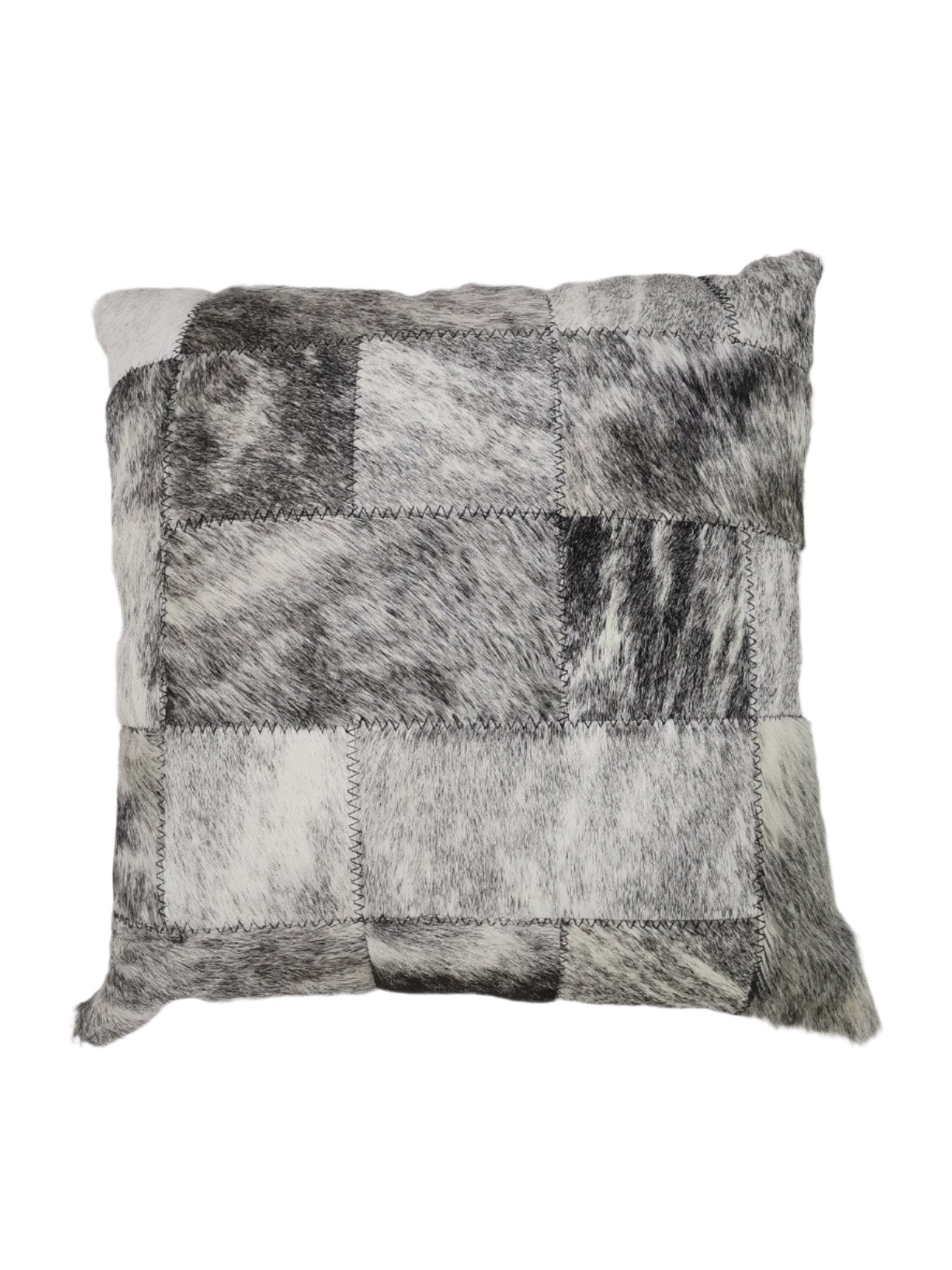 NGUNI scatter cushion Nguni Block Natural Skin Scatter Cushion 50 x 50 Grey (7808413270105)