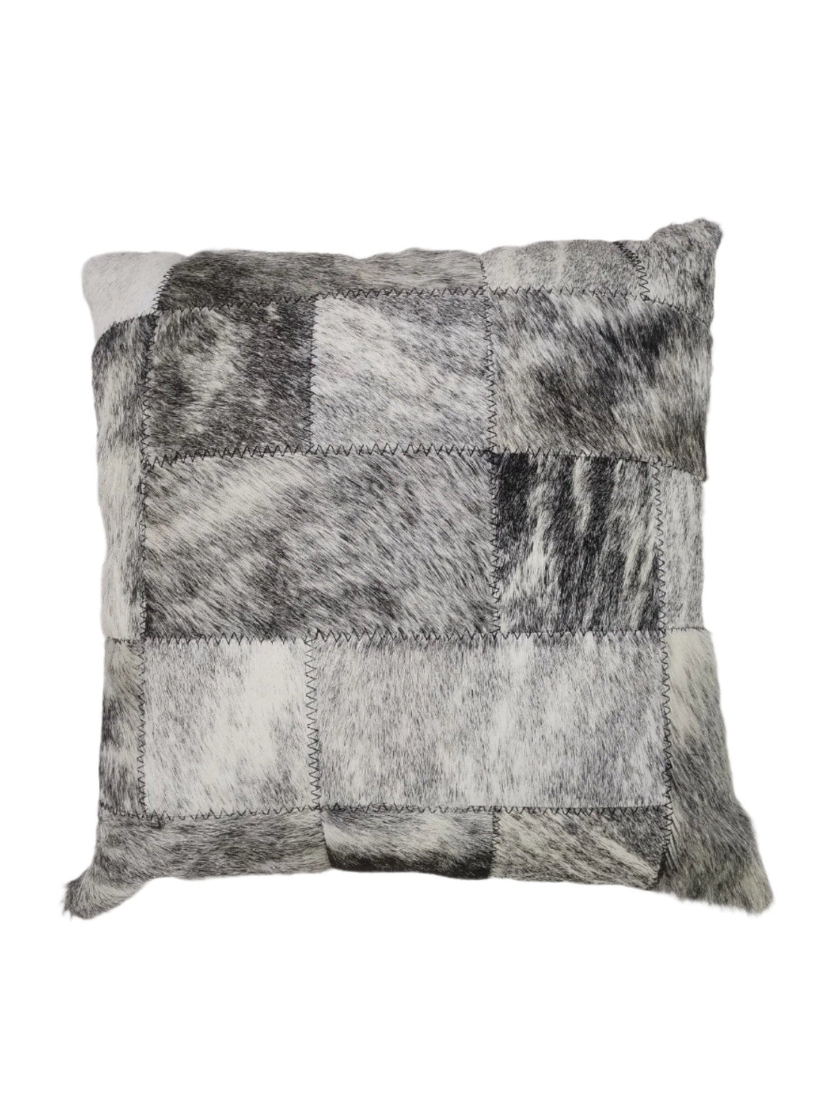 NGUNI scatter cushion Nguni Block Natural Skin Scatter Cushion 50 x 50 Grey (7808413270105)