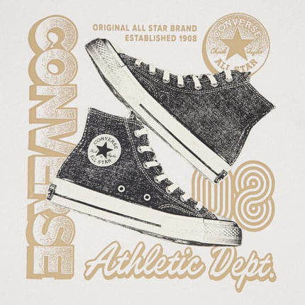 Converse Stacked Shoe Graphic Tee Youths-Egret 9CH954 (Copy).