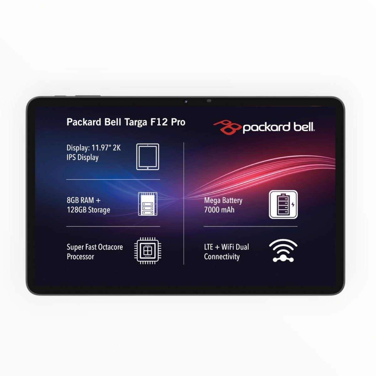 Packard Bell Targa F12 Pro 11.97-inch LTE Tablet.