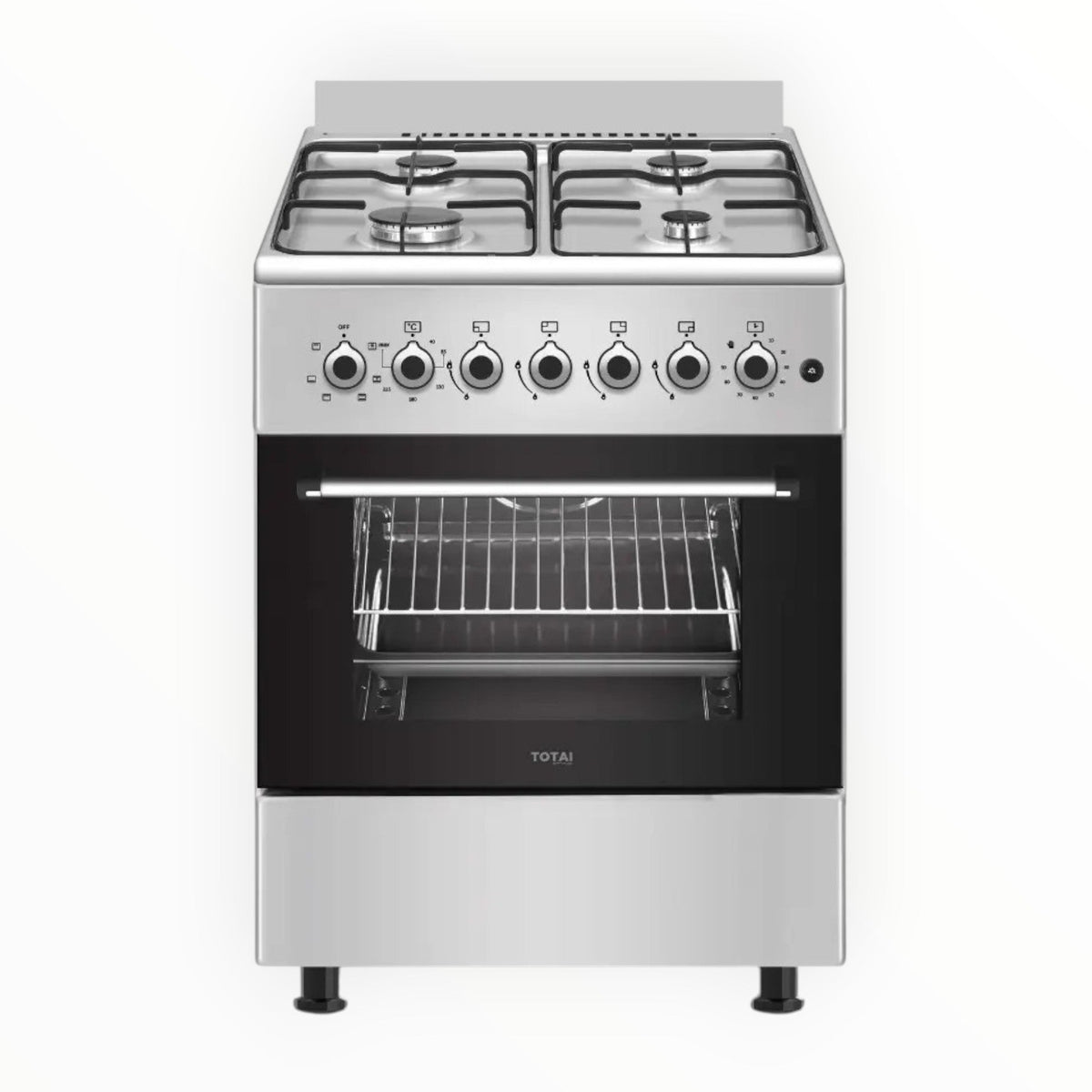 Totai 60cm Stainless Steel 4 Burners Electric Oven Stove 03/T700E