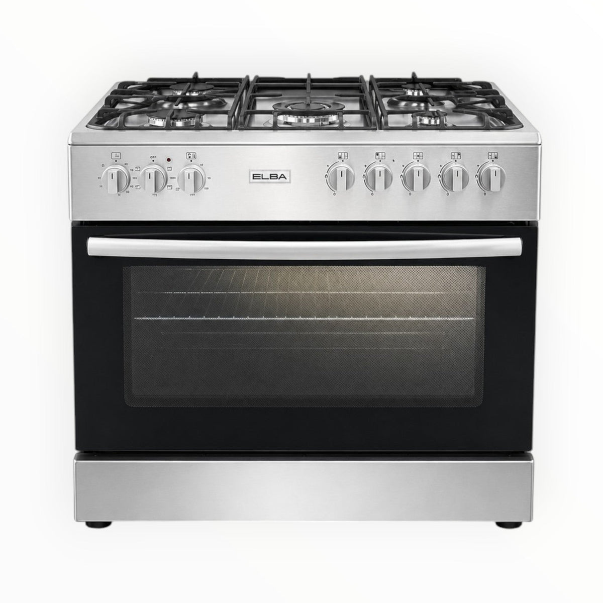 Elba 04/96CL 827S- 5 Burner Gas Stove and Electric Oven 90 cm.