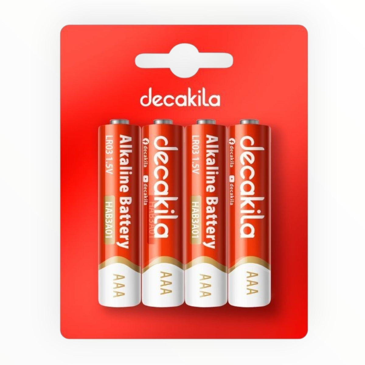 Decakila AAA Alkaline Batteries LR03 Pack Of 4 1.5V HMHT016P.