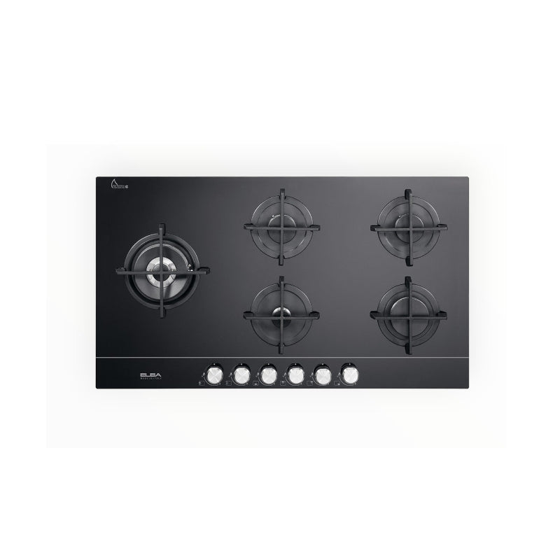 ELBA 90cm 5 burner Gas Hob Ceramic - 02/Elio95-565CG.