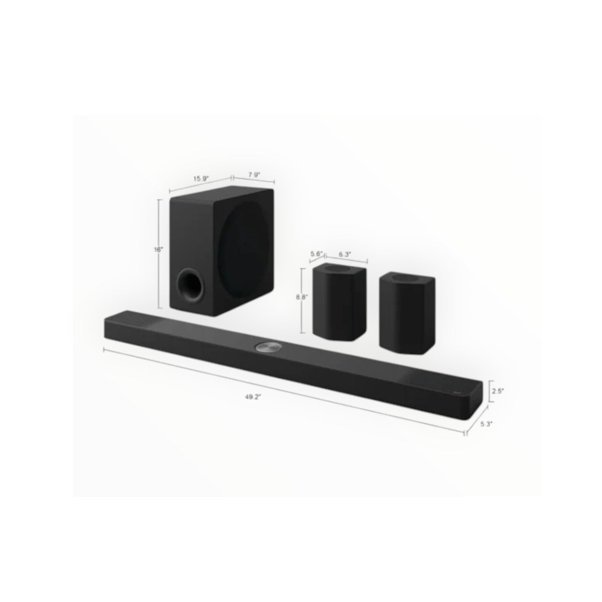 LG Home Theater Soundbar with Dolby Atmos® 9.1.5 channel - S95AR.