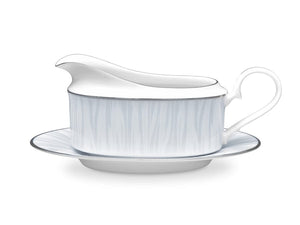 Noritake Bowls Noritake Glacier Gravy Boat With Saucer 500ml GLAC012