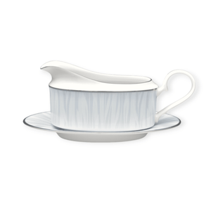 Noritake Bowls Noritake Glacier Gravy Boat With Saucer 500ml GLAC012