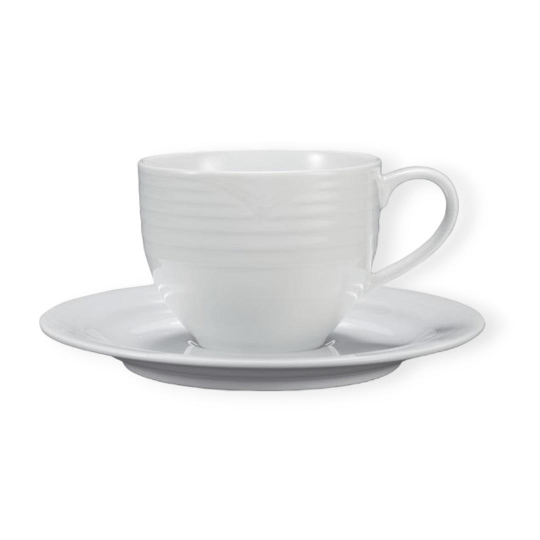Noritake Cup & Saucer Noritake - Arctic White Tea Cups & Saucers 200ML (6875975647321)