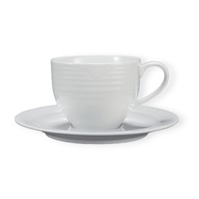 Noritake Cup & Saucer Noritake - Arctic White Tea Cups & Saucers 200ML (6875975647321)