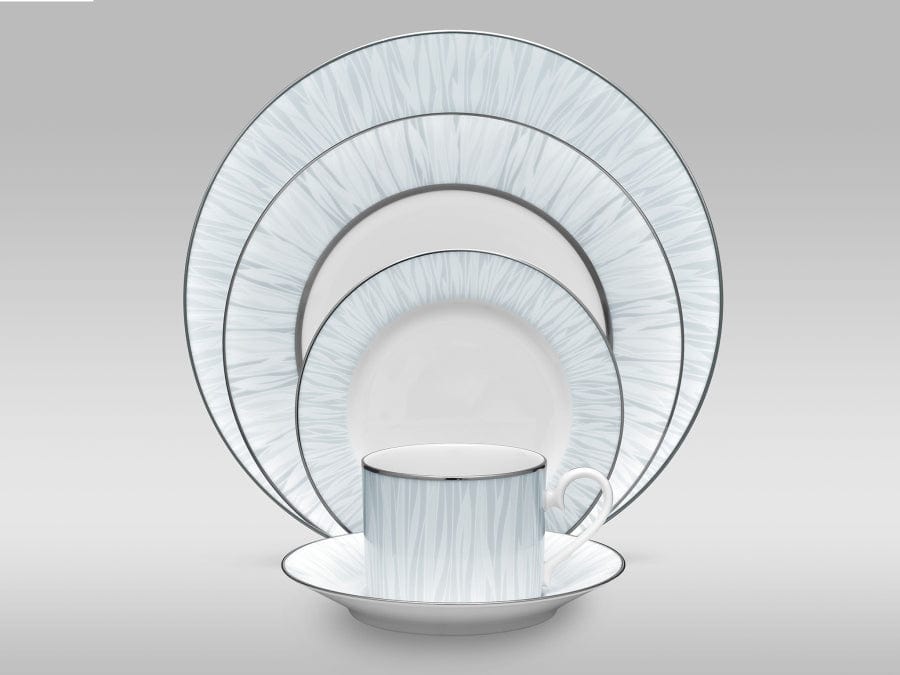 Noritake Cup & Saucer Noritake Glacier Platinum Tea Cup & Saucer 240ml GLAC033