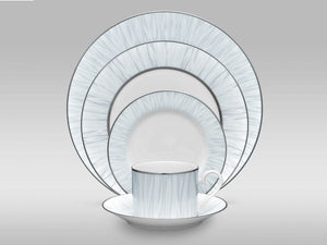 Noritake Cup & Saucer Noritake Glacier Platinum Tea Cup & Saucer 240ml GLAC033