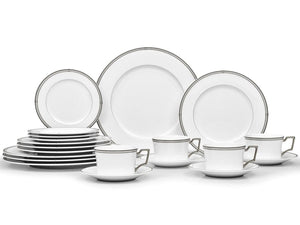 Noritake Dinner Plate Noritake Aidan Platinum Dinner Set 36 Piece AID100