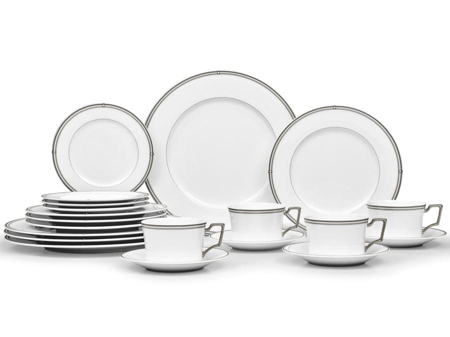 Noritake Dinner Plate Noritake Aidan Platinum Dinner Set 36 Piece AID100
