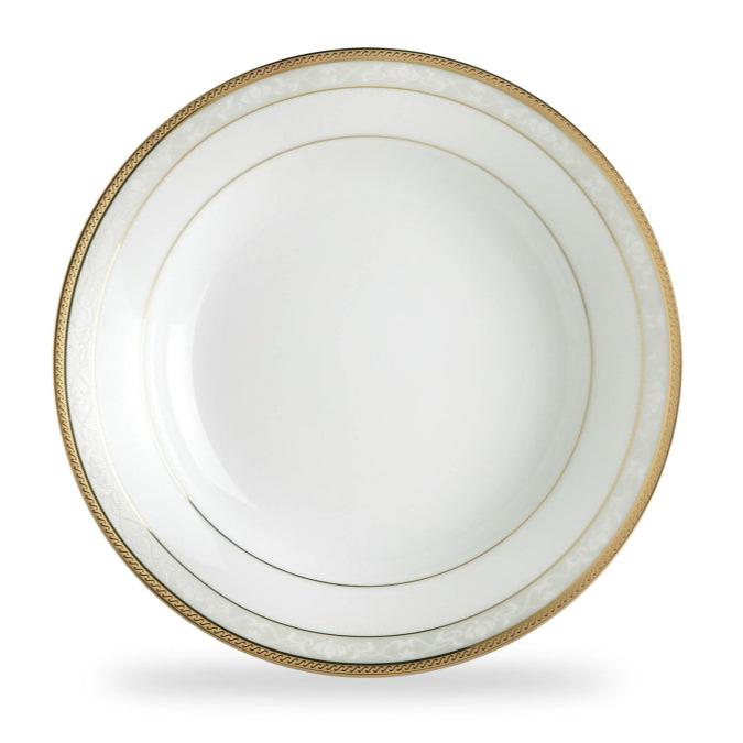 Noritake Dinner Plate Noritake Hampshire Gold Rim Soup Plate 22.6cm HAMPG008 (7792254255193)