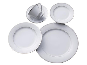 Noritake Dinner Plate Noritake Toorak Platinum Dinner Set 36 Piece PLEAF100
