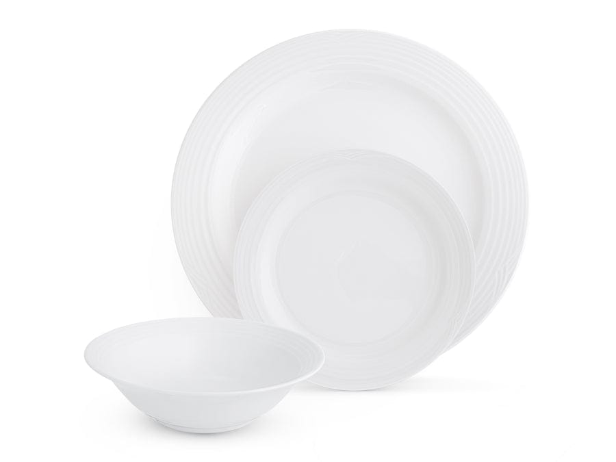 Noritake Dinner Set Noritake Arctic White Dinner Set Of 12 (6845666361433)