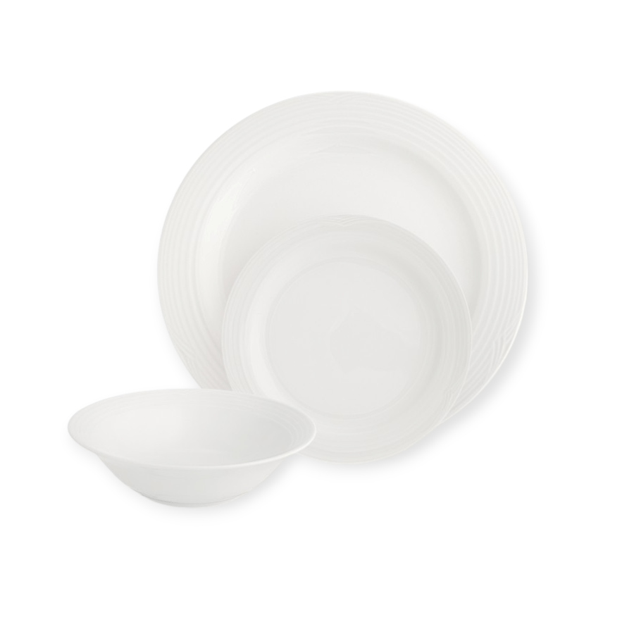 Noritake Dinner Set Noritake Arctic White Dinner Set Of 12 (6845666361433)