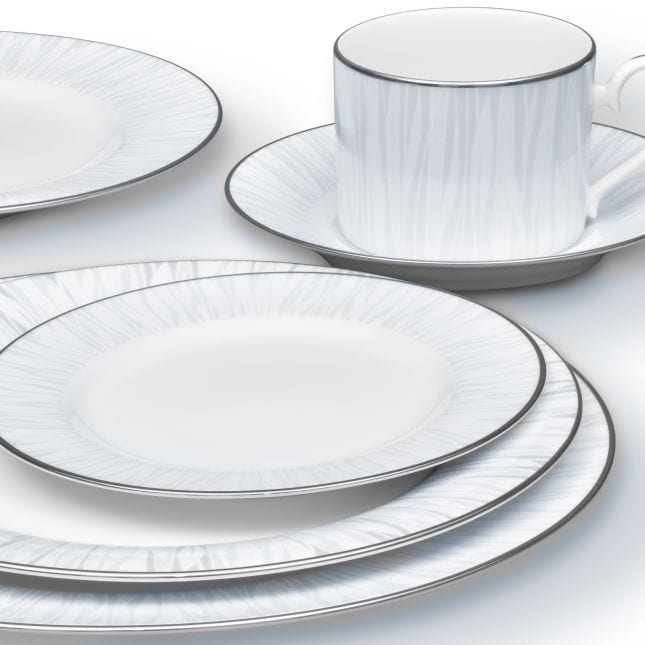 Noritake Serving Platter Noritake Glacier Platinum Oval Platter 40cm GLAC022 (7792421732441)