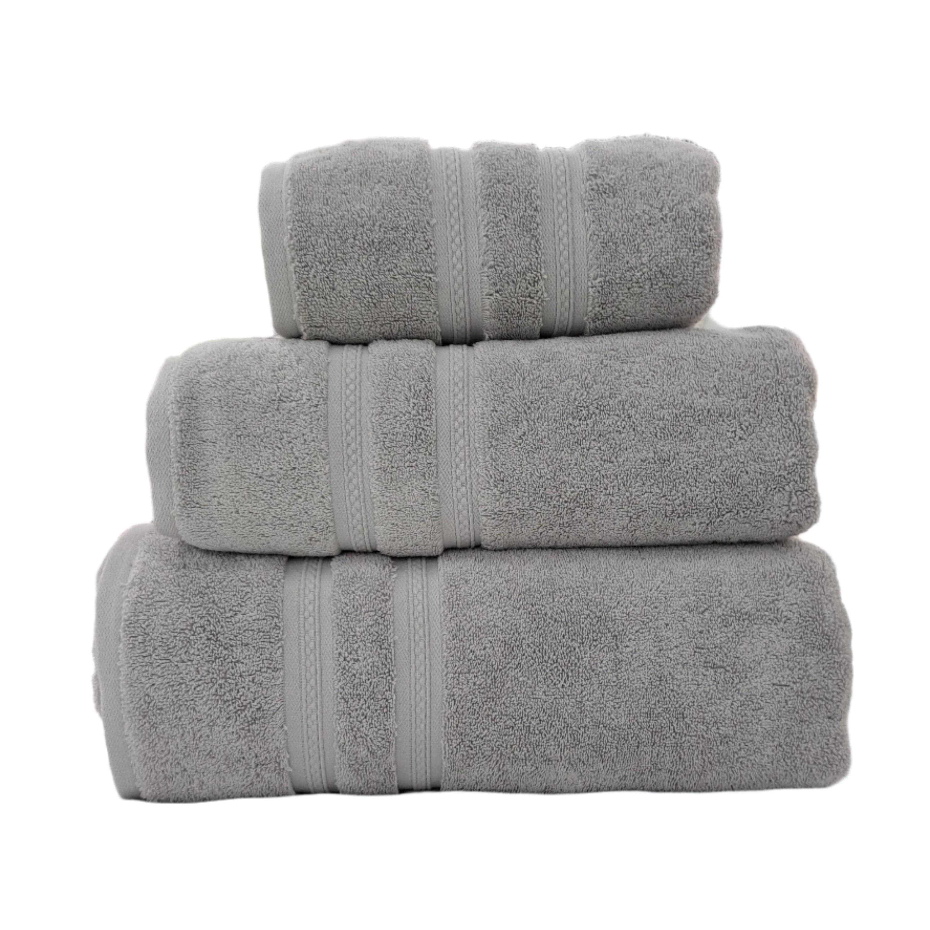 NORTEX TOWEL Face Cloth 30 x 30cm Nortex Royal Plush Towel Light Grey 710gsm (7896478253145)