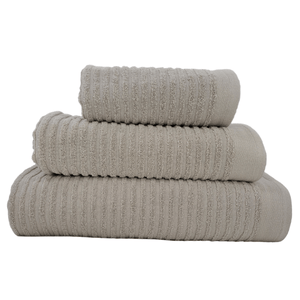 NORTEX TOWEL Hand Towel  50 x 90 Nortex Horizontal Stripe Towel Stone 420GSM (7755476271193)