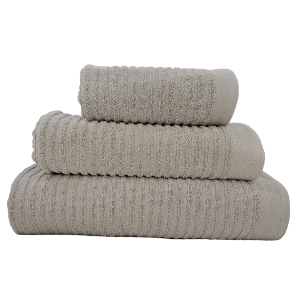 NORTEX TOWEL Hand Towel  50 x 90 Nortex Horizontal Stripe Towel Stone 420GSM (7755476271193)