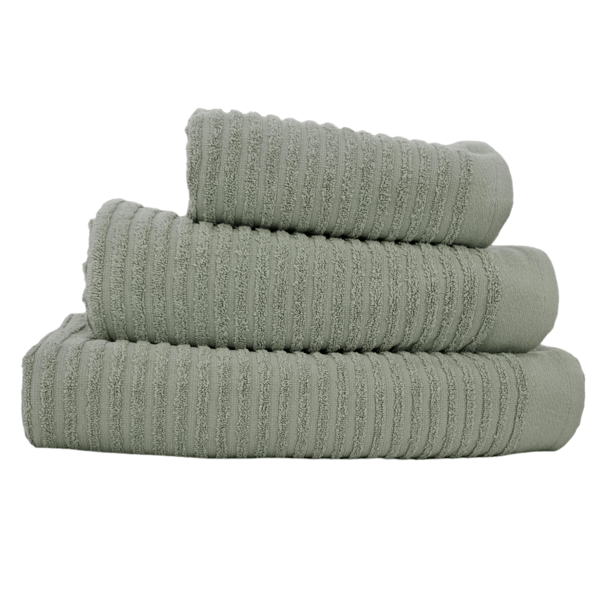 NORTEX TOWEL Nortex Horizontal Stripe Towel Green 420GSM (7755468898393)