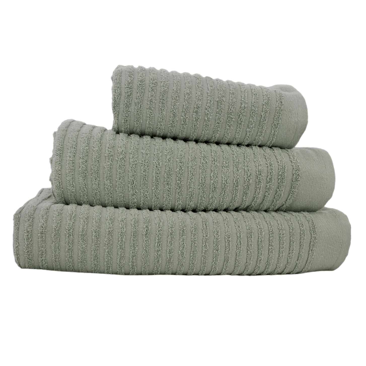 NORTEX TOWEL Nortex Horizontal Stripe Towel Green 420GSM (7755468898393)