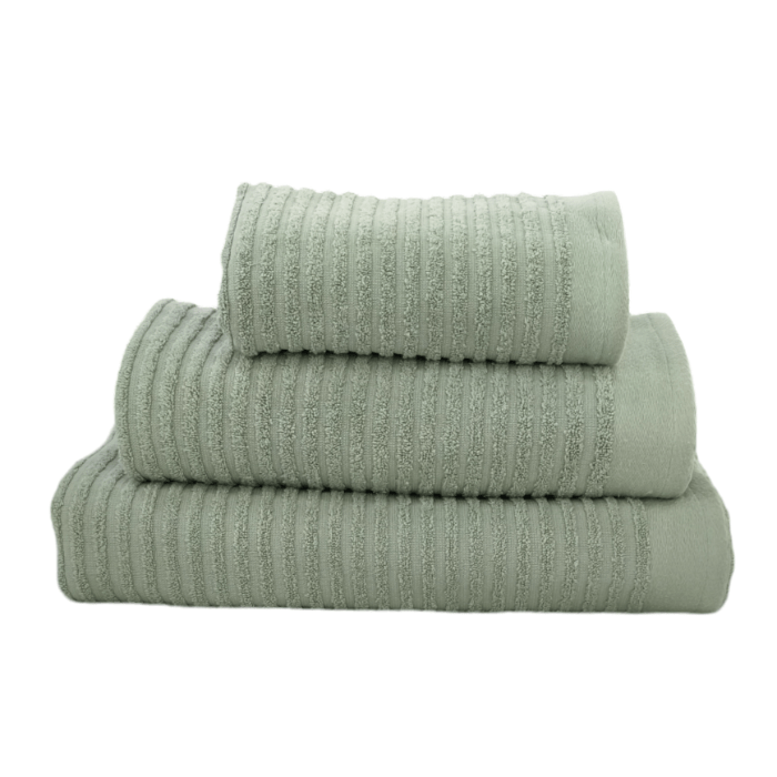NORTEX TOWEL Nortex Horizontal Stripe Towel Green 420GSM (7755468898393)
