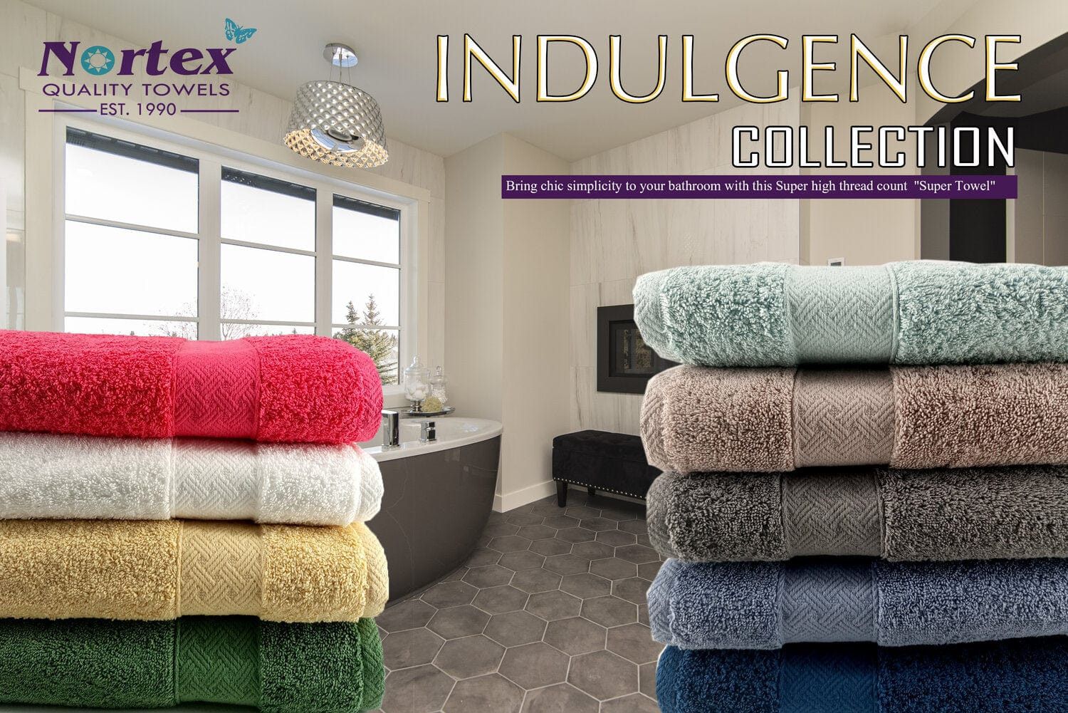 Nortex Label Nortex Indulgence Towels Cloud Charcoal 630gsm – MHC World