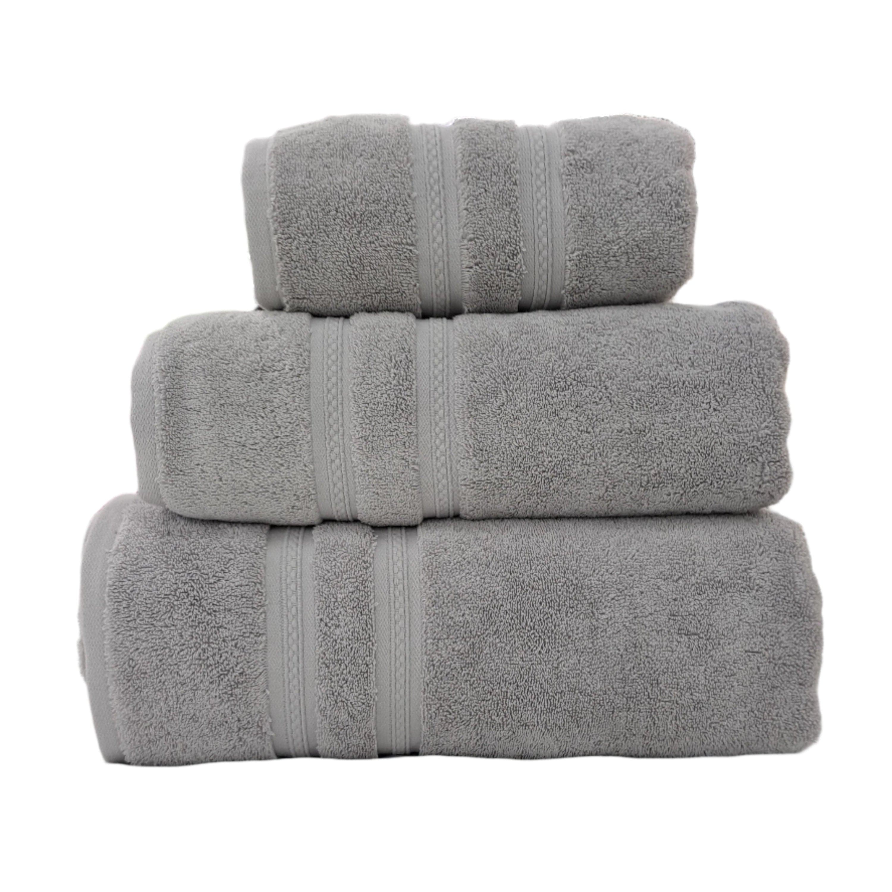 NORTEX TOWEL Nortex Royal Plush Towel Light Grey 710gsm (7896478253145)