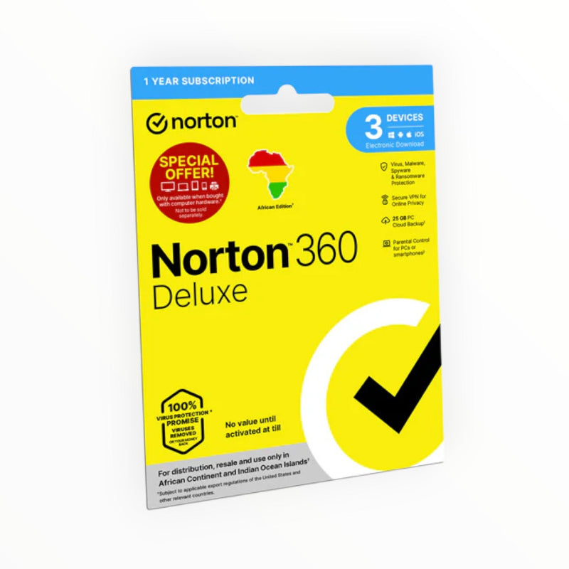 NORTON ANTI VIRUS Norton 360 3 User Chit Card