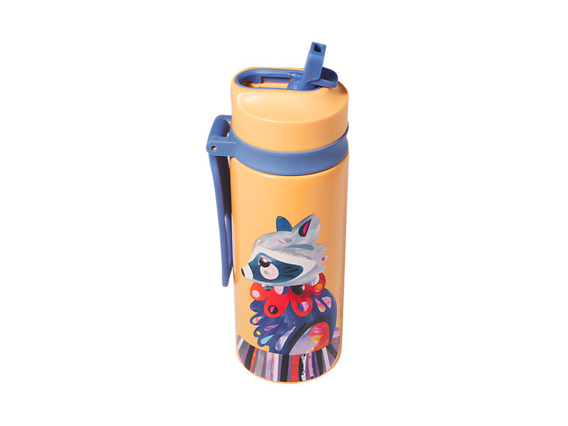 Maxwell & Williams Pete Cromer Woodland Creatures Double Wall Insulated Bottle 500ML Raccoon NT0223