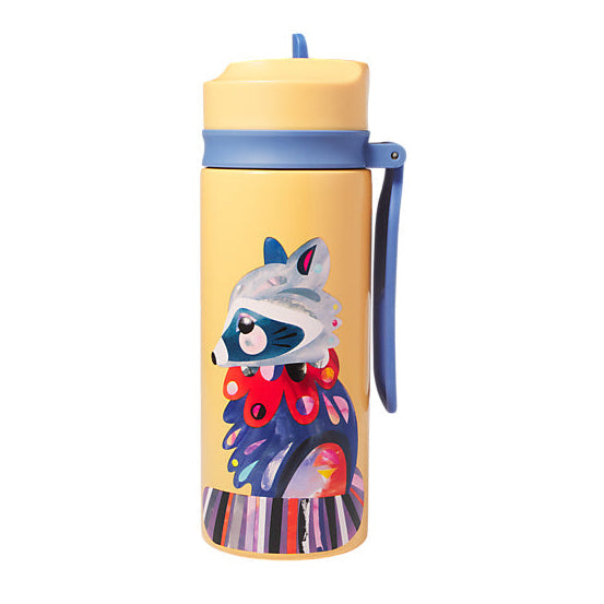 Maxwell & Williams Pete Cromer Woodland Creatures Double Wall Insulated Bottle 500ML Raccoon NT0223