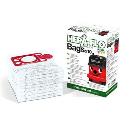 Numatic Vacuum Bag Numatic 1 CH HepaFlo Filter Bags FI604015 Pack of 10 (7243751817305)