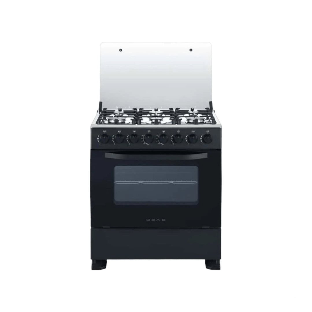 OBAC Gas Stove Obac 76cm Black 6 Burner Gas Stove OB760G/S (7665414373465)