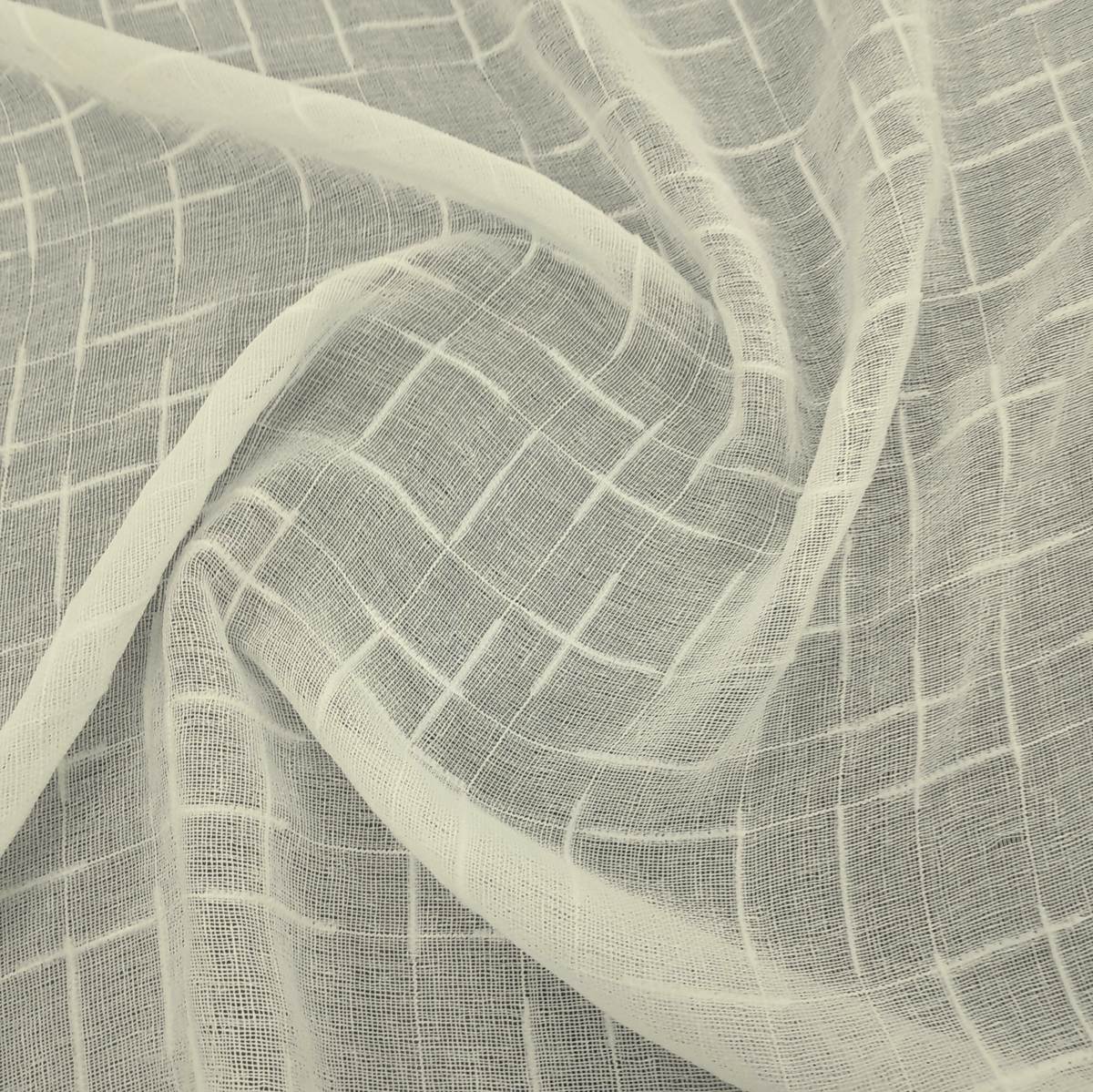 Fabric Blocks Sheer Off-White 280 cm