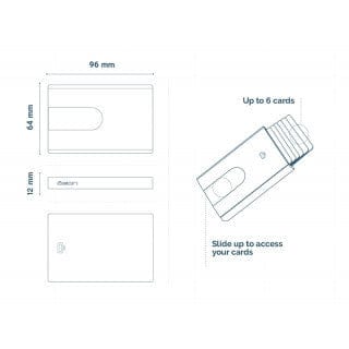 Ogon Card Holder Ogon Slider Compact Card Holder Navy