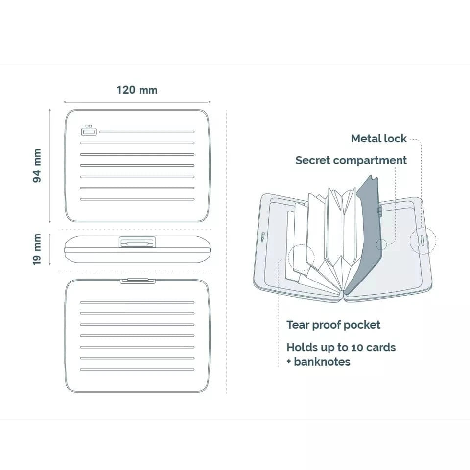 Ogon Card Holder Ogon Smart Case V2L Grey