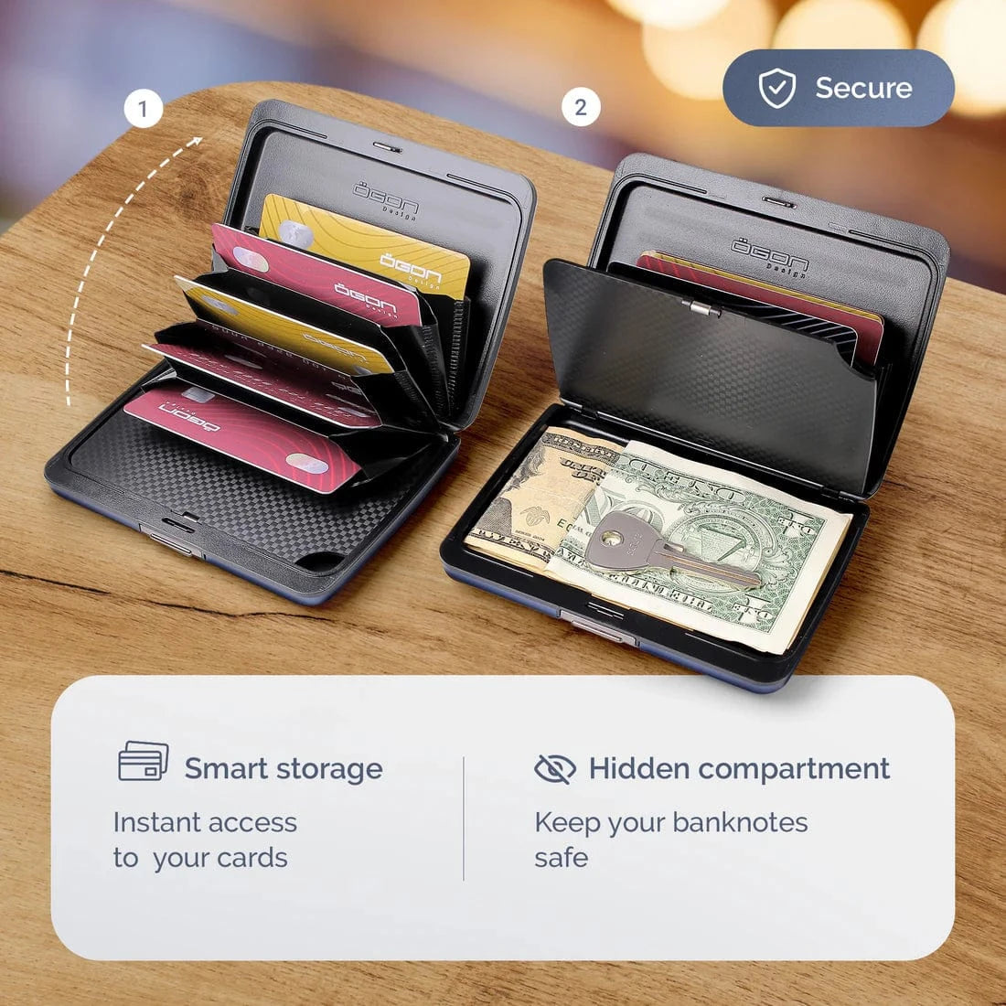 Ogon Card Holder Ogon Smart Case V2L Platinum