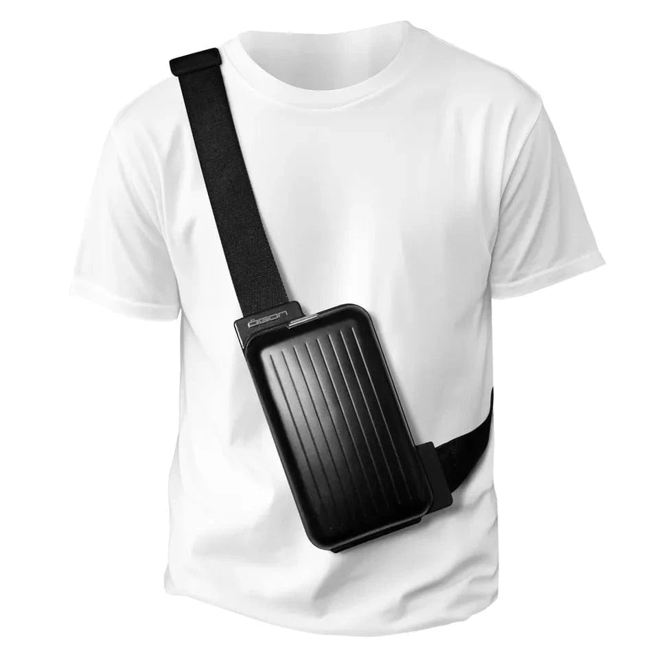 Ogon Cross Body Ogon Phone Bag & Wallet The Practical And Stylish Aluminum Sling Crossbody Bp Black