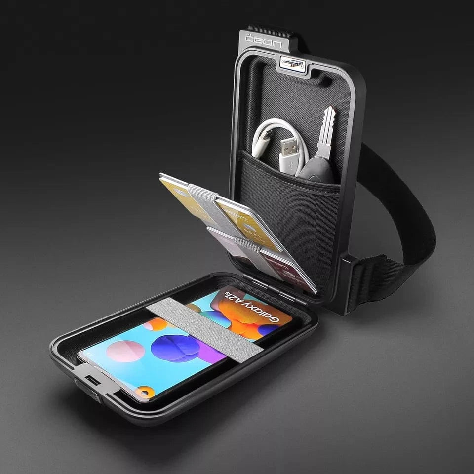 Ogon Cross Body Ogon Phone Bag & Wallet The Practical And Stylish Aluminum Sling Crossbody Bp Black