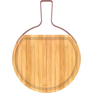 Olala Cutting Board O'lala Bamboo Sphere Cutting Board With Stainless Steel Handle, 42cm SK-9428 (7802565230681)