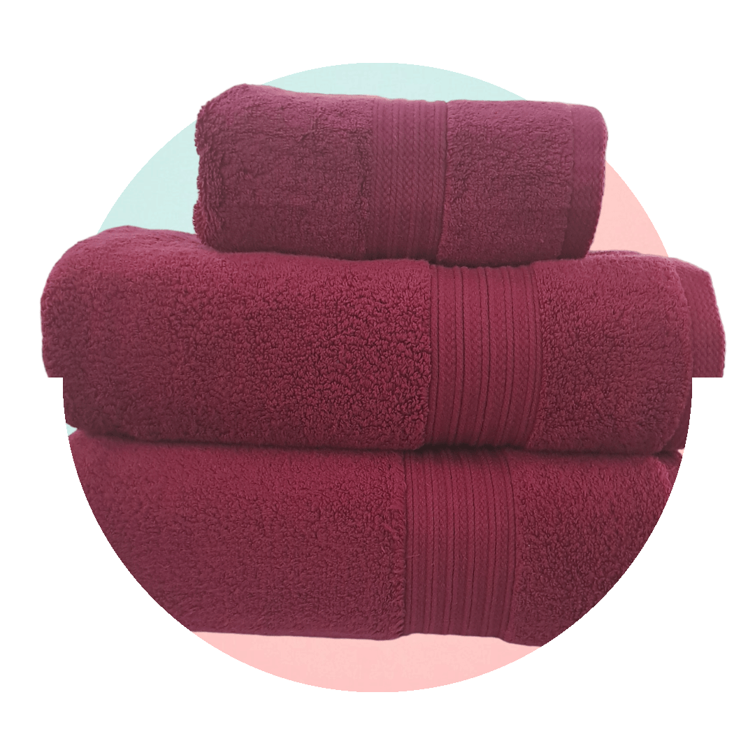 One Homechoice TOWEL Luxury Zero Twist Cotton Towel Wine