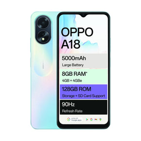 Oppo Smart Phones Oppo A18 128GB Dual Sim - Blue (7681017675865)