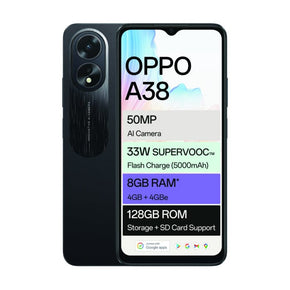 Oppo Smart Phones Oppo A38 128GB Dual Sim - Black (7681096941657)