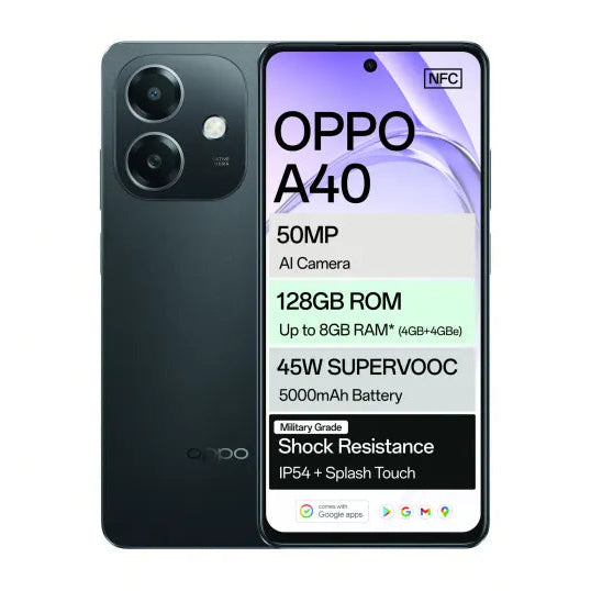 Oppo A40 128GB 4G - Black