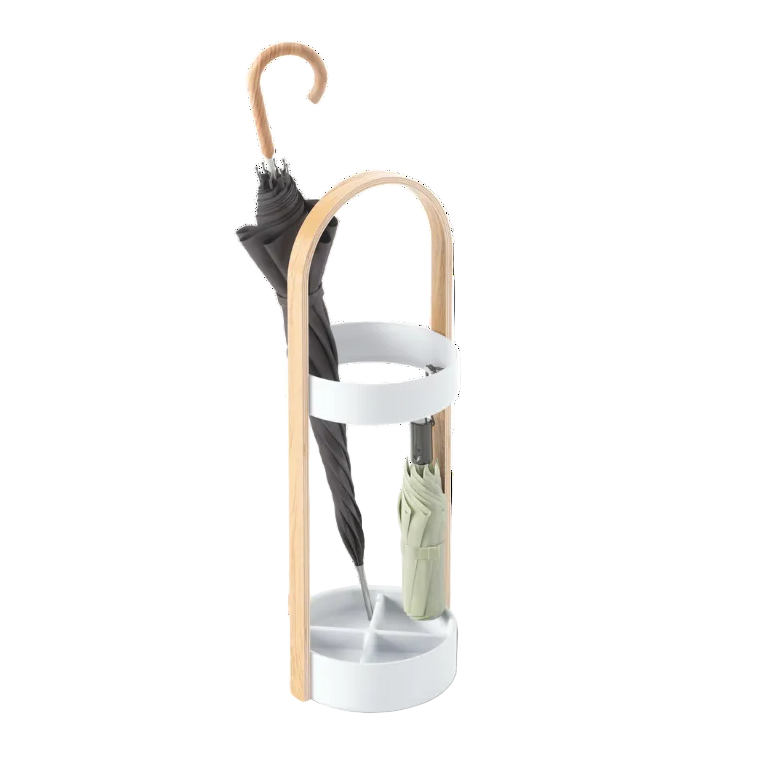 Umbra Bellwood Umbrella Stand White & Natural UMB320240668