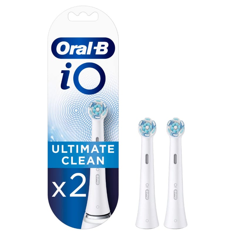 Oral-B iO Refill Replacement Brush Head 2 Pack Ultimate Clean White