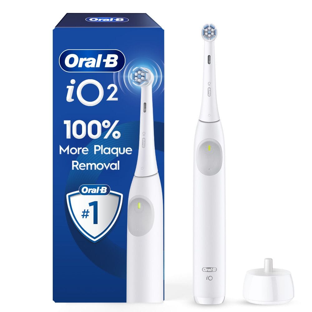 Oral-B iO Series 2, Rechargeable Electric Toothbrush, Simple White