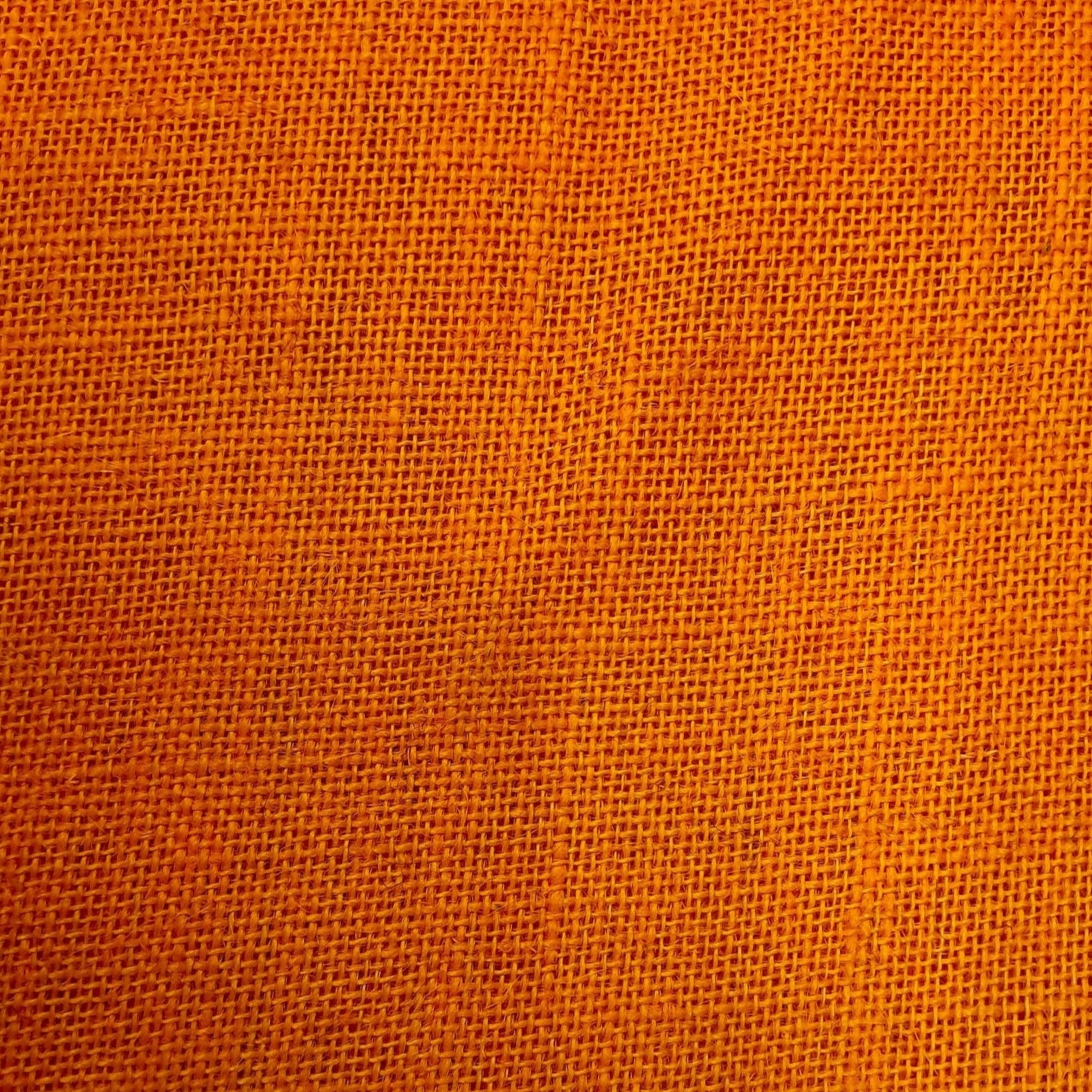 Colour Hessian Orange 130 cm